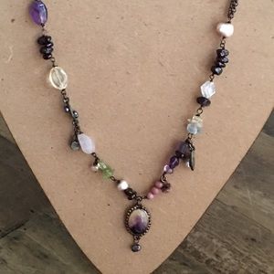 Multi stone necklace